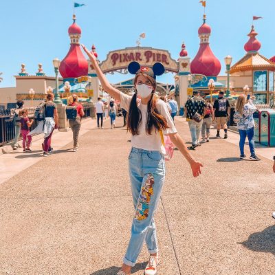 Bridge to Pixar Pier in Disney California Adventure