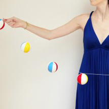DIY Beach Ball Garland