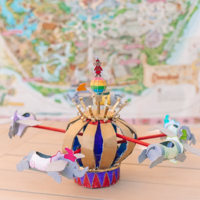Cardboard dumbo ride