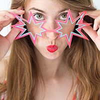 DIY Firework Sunglasses