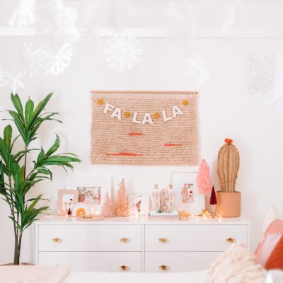 Room with Christmas decorations