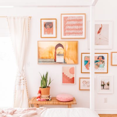 Pink Gallery Wall
