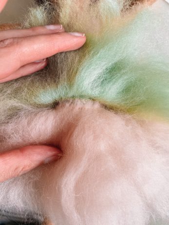 A close up of yarn
