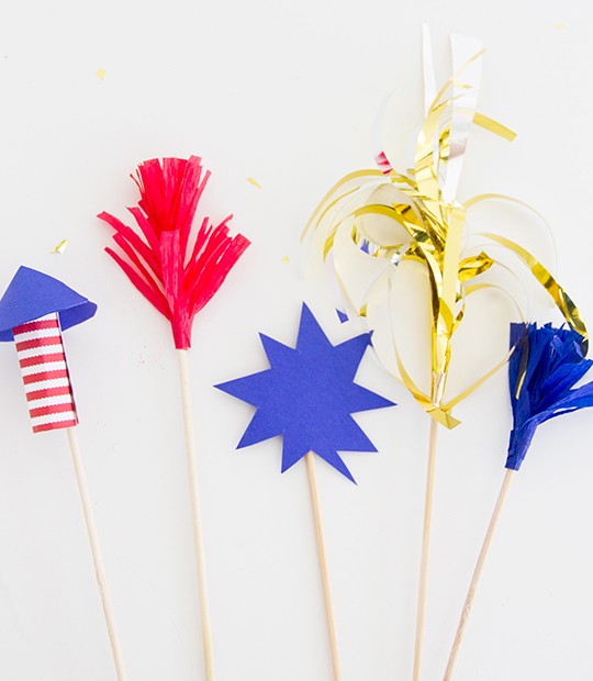 DIY Firework Drink Stirrers