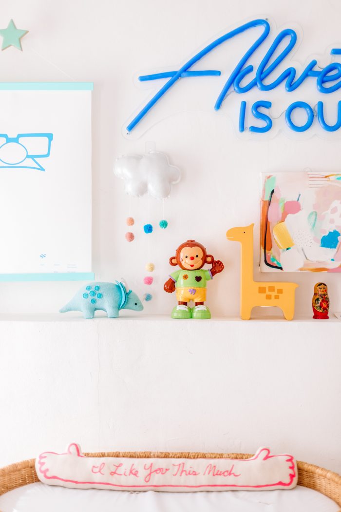 Toys on a shelf