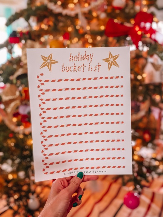 Christmas Bucket List (Free Printable!)