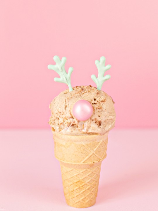 DIY Reindeer + Snowman Ice Cream Cones