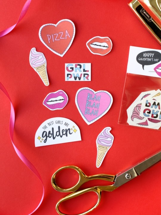 Free Printable Galentine’s Day Tattoos